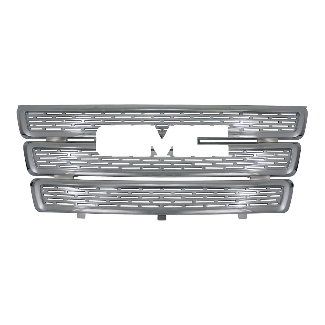 IWCGI87 – COAST2COAST Grille Insert, Overlay Oval Mesh Style 1 Piece With Emblem Cutout Chrome Plated ABS Plastic